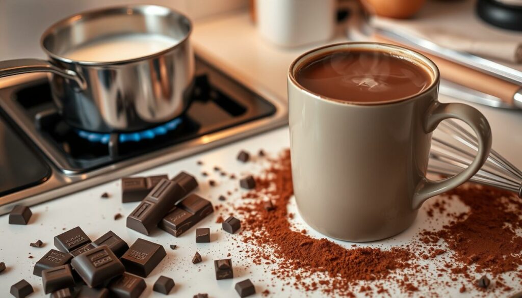 how to make Lindt hot chocolate